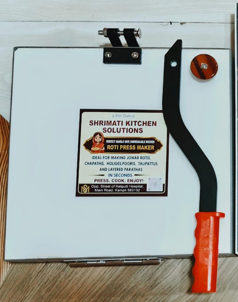 10 Inch Wooden Roti Press Maker